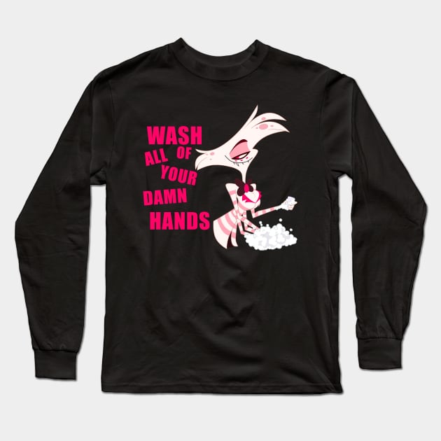 Angel Dust - Hazbin hotel Long Sleeve T-Shirt by rentaire